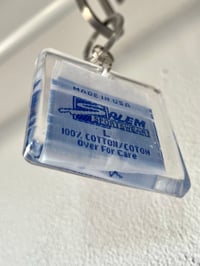 Image 7 of vintage clothing hangtag Salem Sportswear made in USA courtneycourtney keychain