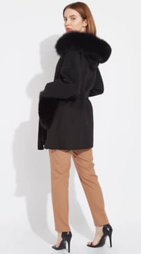 Image 3 of Black Loro Coat