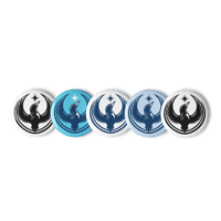 Image 1 of Set of rebel loon buttons
