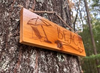Image 2 of Beach - Outdoor Cedar wood sign