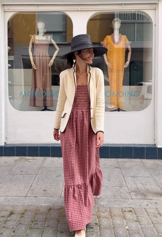ROSEWOOD GINGHAM LELÉ DRESS