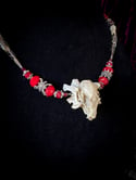 Fruit Bat Skull - Bone Necklace