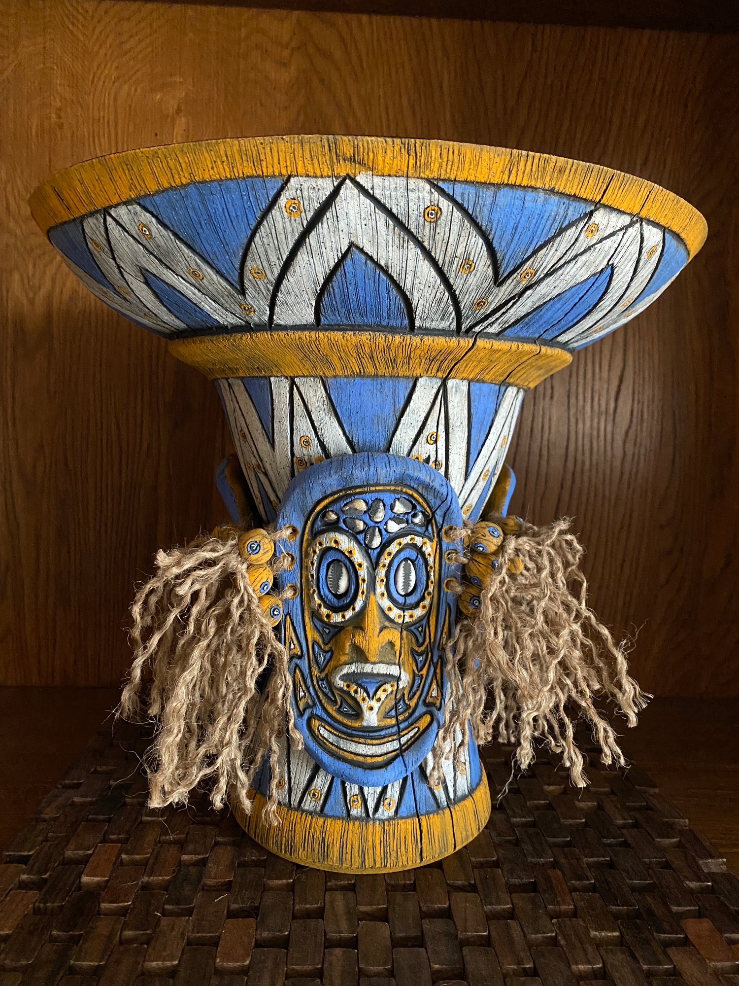 Image of 1/1 Wheelthrown and Hand Carved Sepik Phallacy Bowl - US Shipping and Insurance Included 