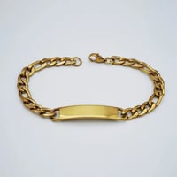 Image 2 of The Figaro Link | Gold Chain Bracelet 