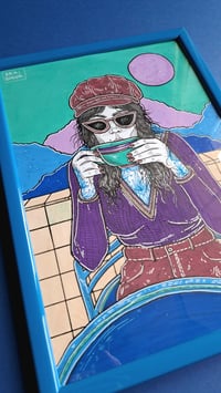 Image 2 of 'LA RESTINGA' original illustration (A4, frame incl.)