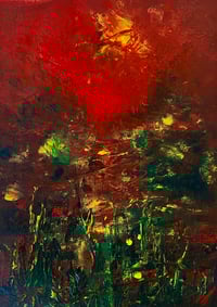 Image 1 of “I’m done waiting for you” oil painting on paper 9 x 12 inches