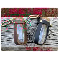 Image 2 of Prototype - Apothecary Belt Hook Bottle - Oiled Italian Brown Leather 