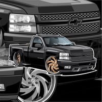 OG Gold Wheels Truck Sticker