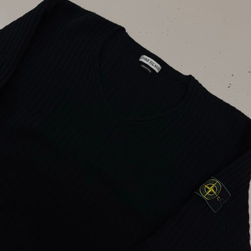Image of 1990s Stone Island Wool Sweatshirt, Size Medium