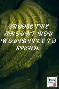 Choose the amount you would like to spend. This is not for deposits.