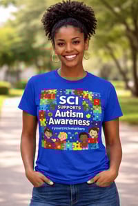 Image 1 of SCI Supports Autism Awareness T-Shirt