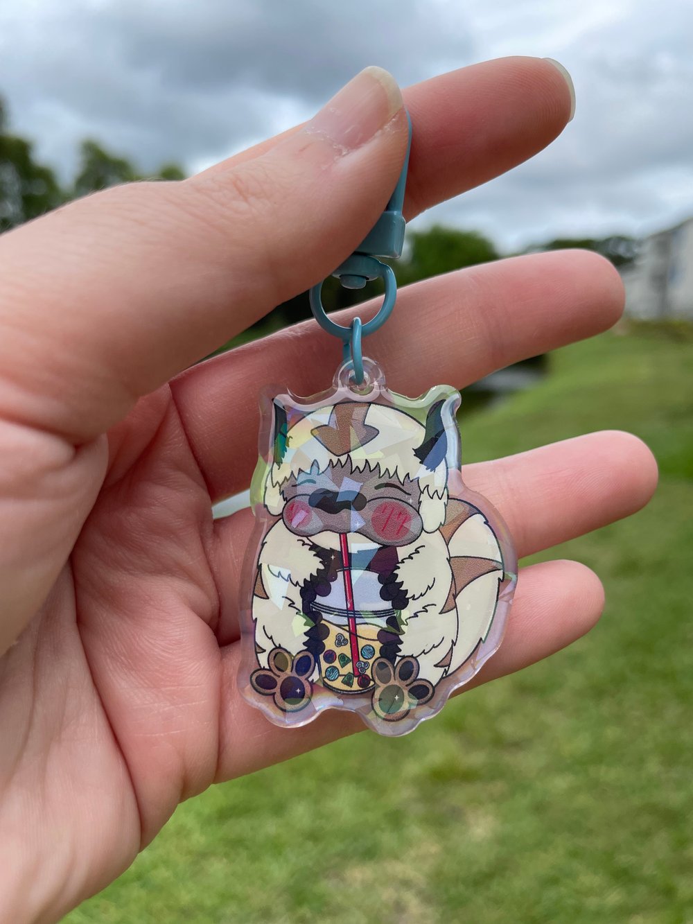 Image of Flying Bison Plush Pillow & Acrylic Keychain