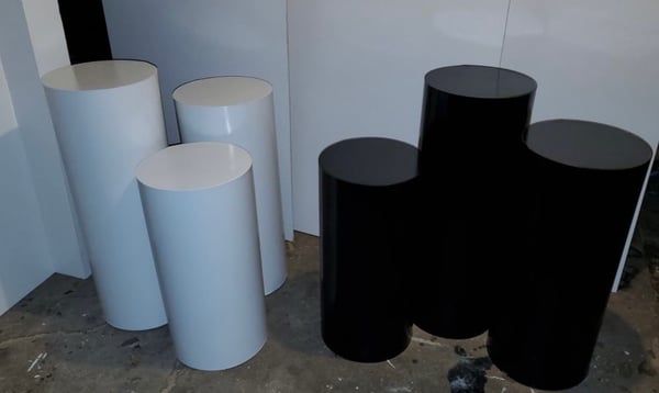 Image of Rounded plinths $95 ea