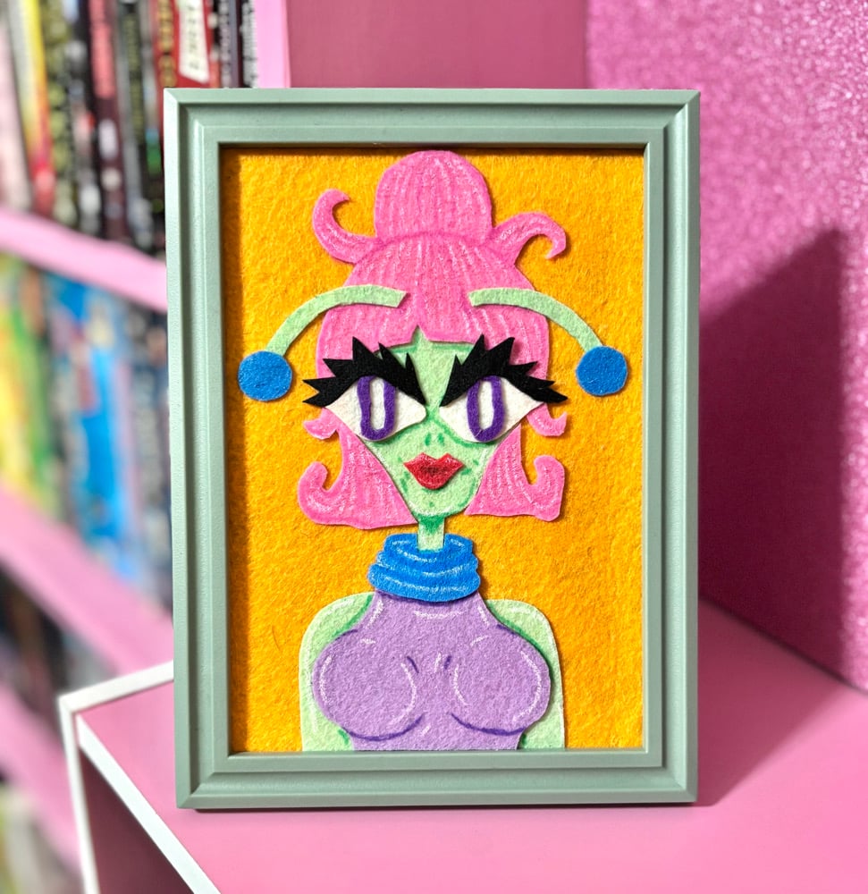Image of “Space Skank” Felt Art Piece