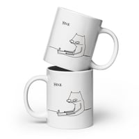 Image 2 of White glossy mug HECK 