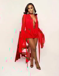 Image 5 of Drape mini dress 