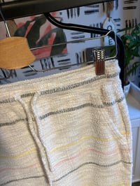 Image 2 of Cream draw string stripe skirt