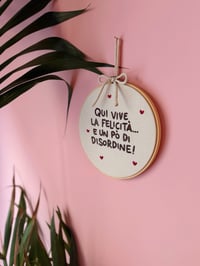 Image 1 of Telaio grande Qui vive la felicità 