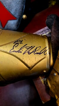 Image 4 of 👑KING EMILIO THE ARMORED ONE’S Signed Royal Gauntlets-First Generation-Signature