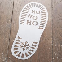 Image 2 of Santa's Footprint Christmas Stencils