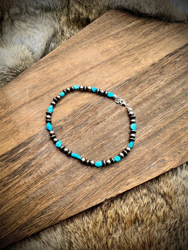 Image of Sterling & Ithaca Peak Anklet - 9.5”