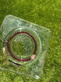 Image 8 of Garnet bracelet 极细石榴石手链