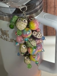 Image 2 of Sunrise Spiral Pastel Owl Straw Bauble
