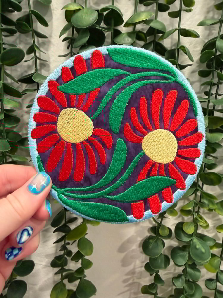 Image of Red Daisy Patch