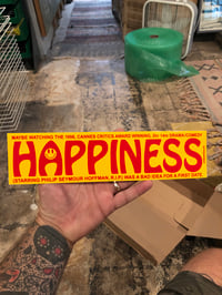 Image 1 of HAPPINESS - 12x3 Bumper Sticker