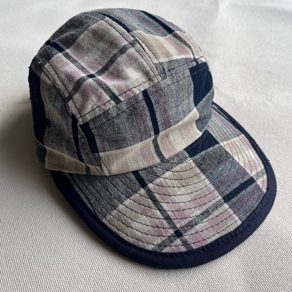 Image of Japanese Indigo Check Outdoor cap 004