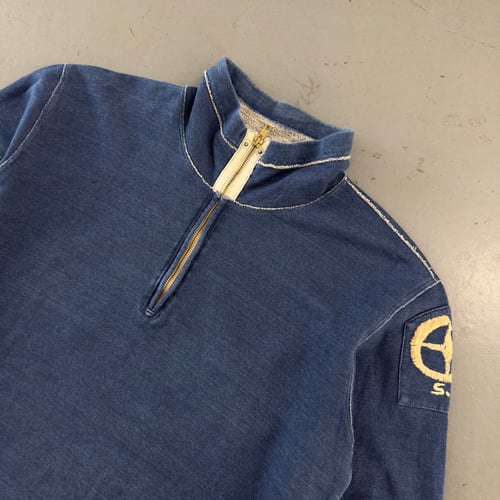 Image of Early 2000s Stone Island Denims 1/4 Zip, size medium