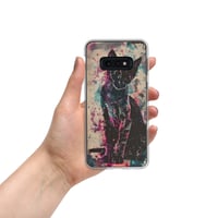 Image 8 of Colorful Watercolor Black Cat Painting Clear Case for Samsung®