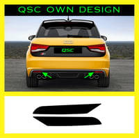 Image 1 of X2 Audi A1/S1 Rear Bumper Reflector Sticker/ Tint 