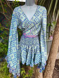 Image 3 of Stevie co ord set -BLUE and TURQUOISE 