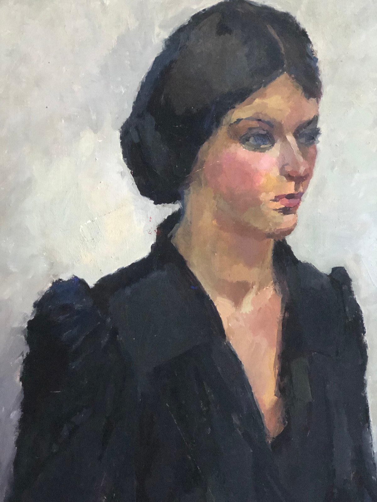 Image of Portrait of a woman in black