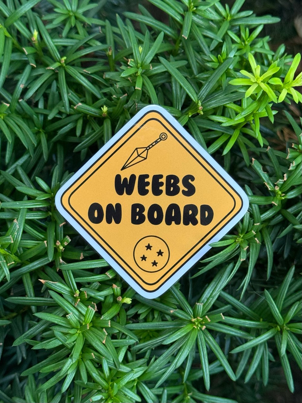 Image of Weebs On Board Sticker