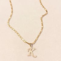 Image 2 of Letter “K” Necklace 