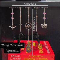 Image 5 of Wings & Stars handmade bookshelf charms copy