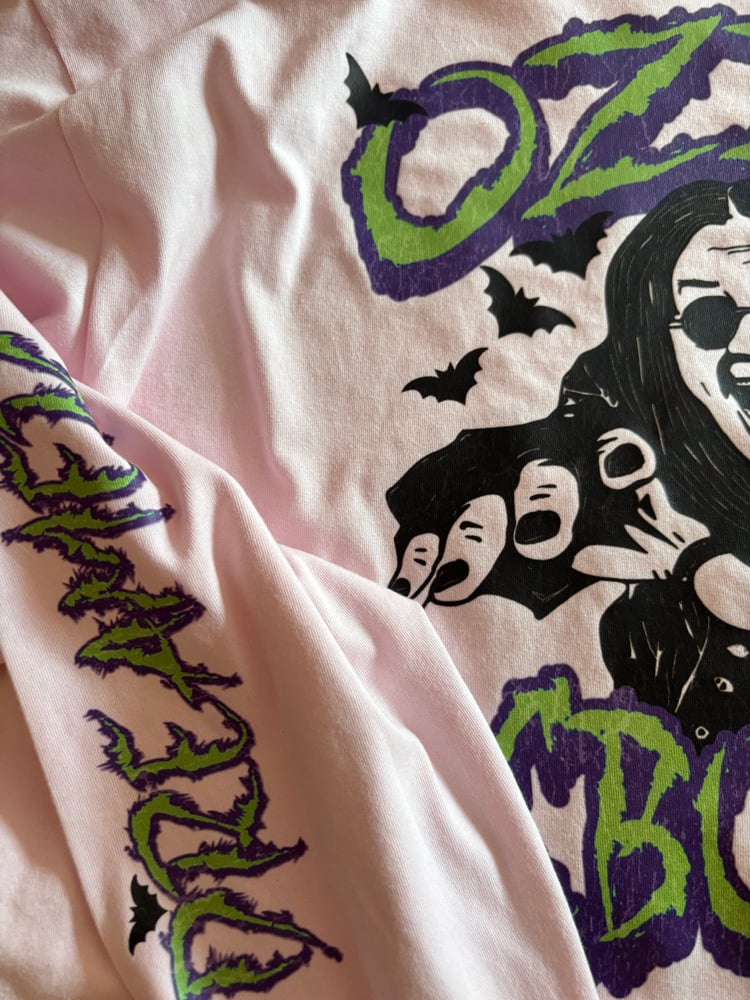 Image of Ozzy Osbourne crazy train graphic long sleeve tee