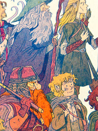 Image 3 of Lord Of The Rings, Fellowship Of The Ring - Small Riso Print