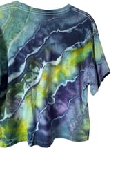 Image 4 of L Crop Tee in Cool Geode Ice Dye