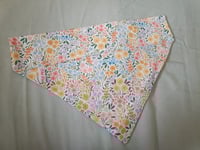 Image 2 of Rainbow Floral Dog Bandana 