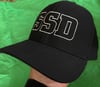 Nike Black Fitted Classic 99 Hat with SSD Silver White Outline Logo