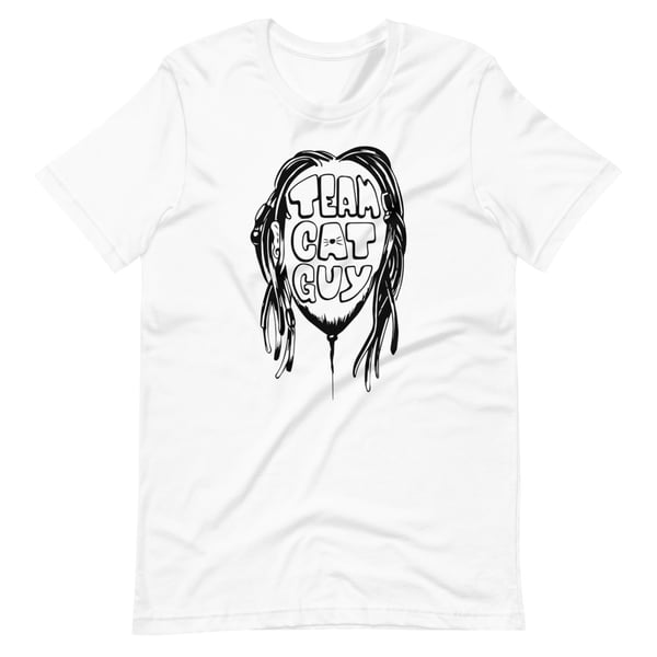 Image of black catguy logo shirt