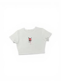 Image 1 of Mini No Name White Baby Tee