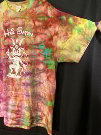 Image 3 of XL Hail Satan Tie Dye Shirt 3