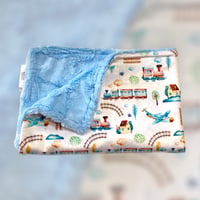 Image 1 of 🚂Trains and Planes ✈️ Baby Blanket 
