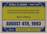 Image 2 of Game Fights Card #1 Bo Jackson vs Geno Petralli