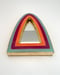 Image of Modernist Mirror Aqua Blue/Magenta/Fluoro Orange 