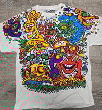 Image 1 of Hand Signed Zidzoii (All Over) T-Shirt 2019 Release. With 1/1 Certificate of Authentication